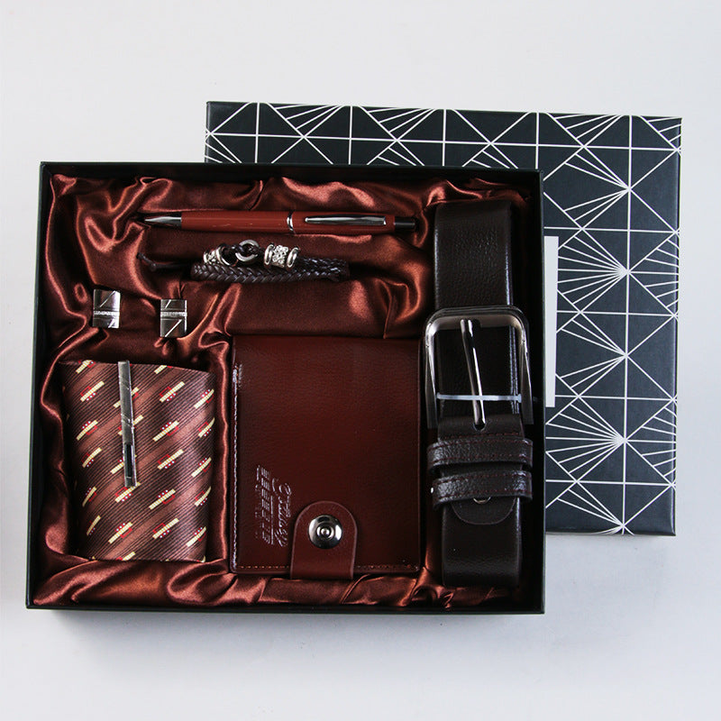 Grenzüberschreitendes Geschenk für Männer, Geschäftsgeschenk, Anzug, Gürtel, Brieftasche ,Weihnachtsgeschenk